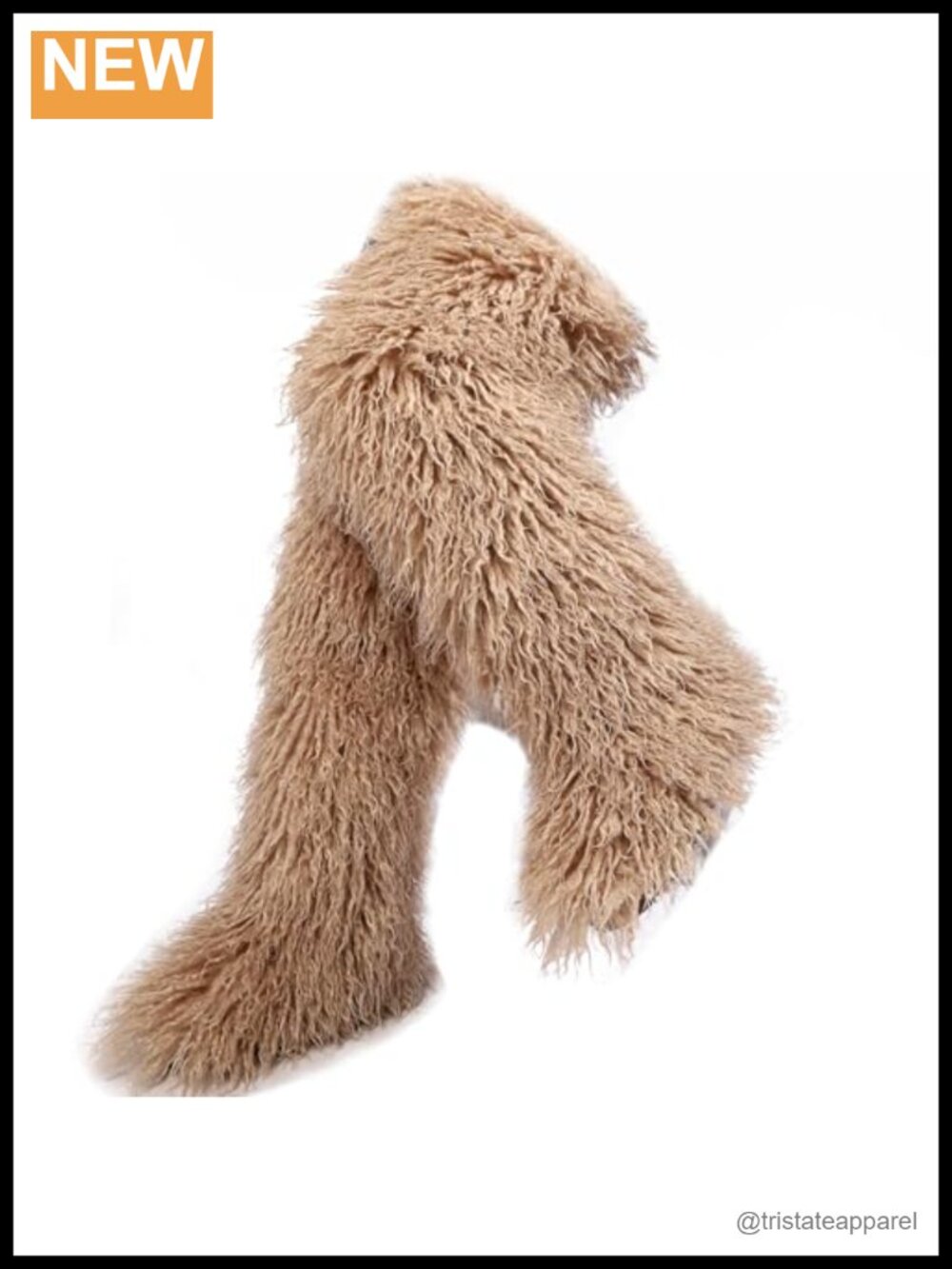 Over the Knee Faux Fur Boots Women Thigh High Fluffy Snow Boots